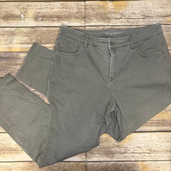Tommy Bahama Pants - Tommy Bahama Boracay Beach High Rise Ankle Sage Green Casual Pant Womens 12x28